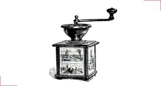 First decorated coffee grinder - Peugeot Saveurs