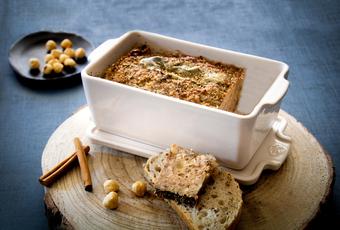 French Style Country Terrine with hazelnuts