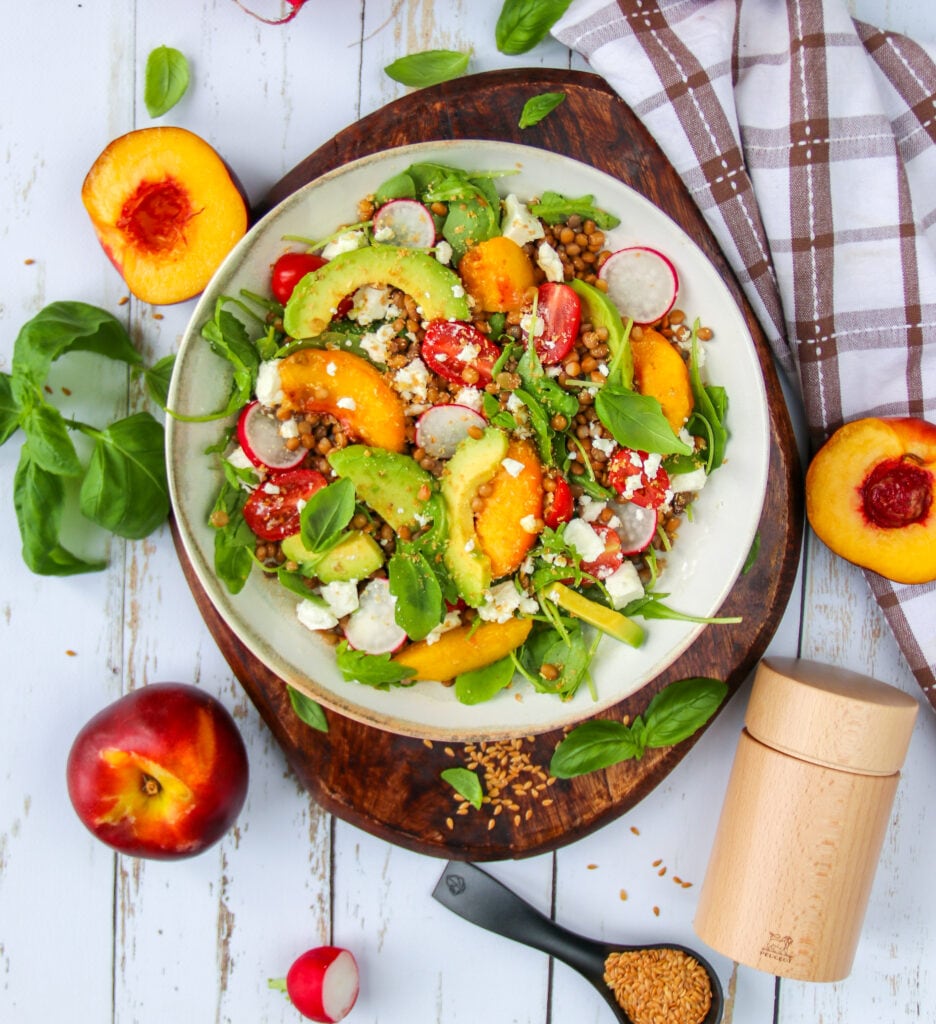 Salade végétarienne aux lentilles