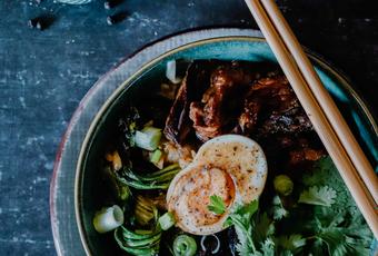 Beef ramen with Szechuan pepper