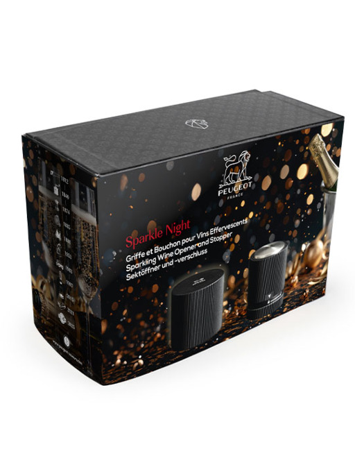 Sparkle night Coffret griffe et bouchon pour vins effervescents - Peugeot  Saveurs
