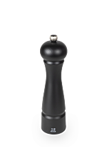 PEUGEOT - Moulin à Sel Humide Oléron 14 Cm - Réglage Classique - Mécanisme Spécial Sel Humide En Céramique - En Bois Labellisé PEFC Et Acryl - Fabrication Française - Coloris Noir