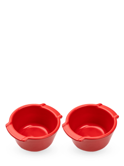 Plat four rond céramique rouge 34 cm Peugeot