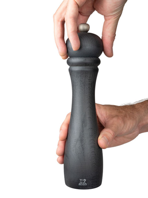Peugeot Moulin à Sel Manuel Bois Graphite 25 Cm – Mouture Précise, Édition Limitée Checkmate