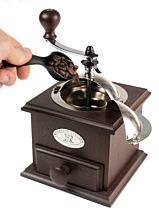 Moulin à Café Manuel En Bois - Broyeur Céramique Réglable - Style Rétro Pour Café Frais Maison