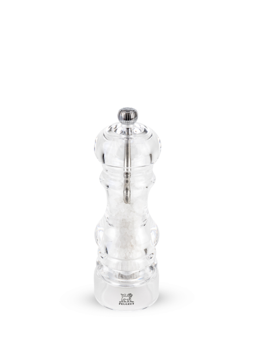 Moulin à sel humide manuel en acryl 18 cm nancy transparent Peugeot