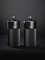 Moulin à Sel Peugeot Line 12 Cm - Aluminium Bois PEFC - Fabrication Française - Réglage Classique