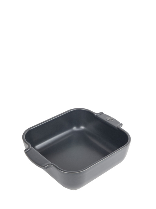 PEUGEOT Plat Four En Céramique Ovale - 31 Cm X 20 Cm X 6 Cm, 2,2 L - Garanti 10 Ans - Fabrication Française - Ardoise