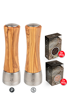 Madras u'Select Olive Wood 21cm Bundle - Peugeot Saveurs