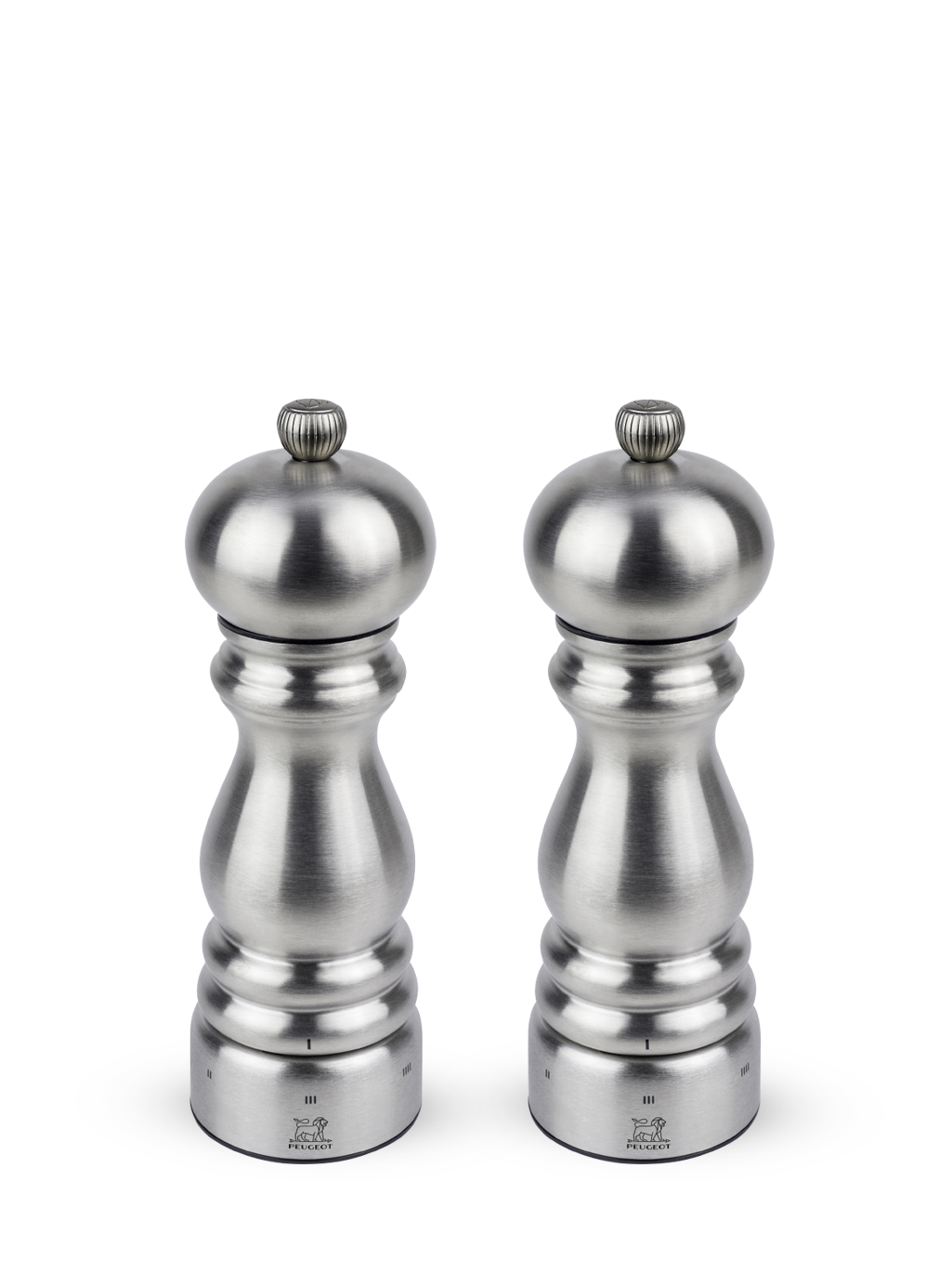 PEUGEOT Moulin à Sel Paris Chef U'Select 18cm - Inox, Sel Gemme Inclus - 6 Moutures - Fabriqué En France